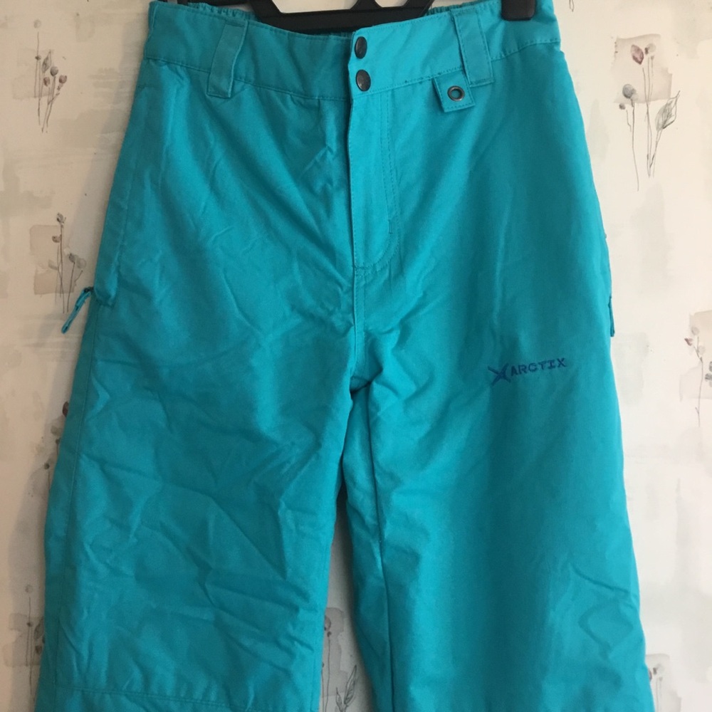 Arctix Kids Youth Large Blue Winter Snow Pants Waterproof Insulated Sledding